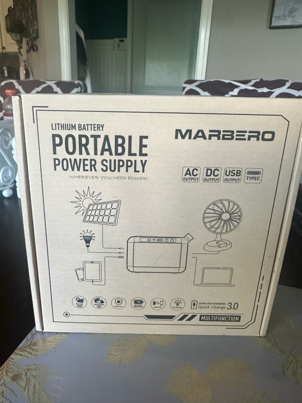 MARBERO Portable Power Supply - Black with Lime Green Accents NWT - Picture 2 of 11